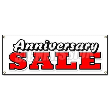 Signmission ANNIVERSARY SALE BANNER SIGN celebration huge store wide big save discount B-Anniversary Sale